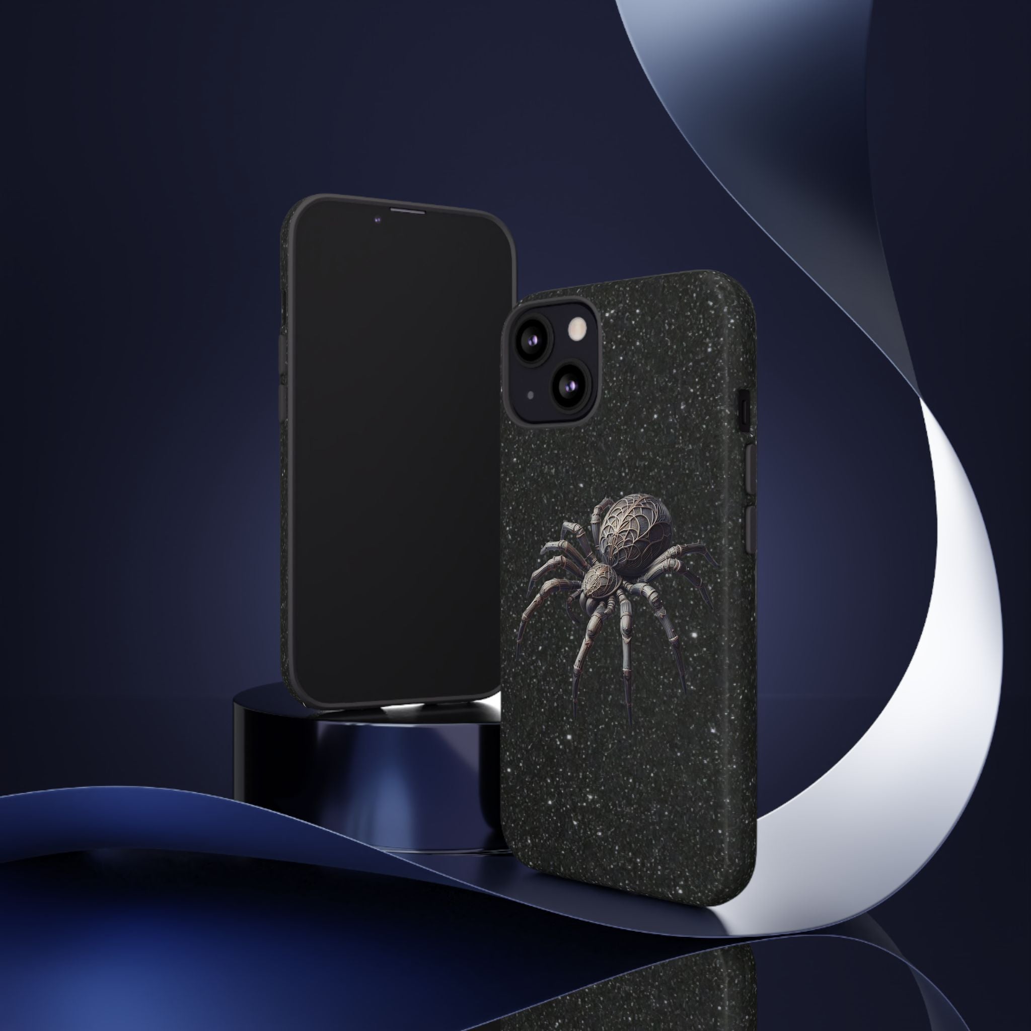 Spider Night Tough Phone Case — Dark Space Tarantula iPhone Cover Printify