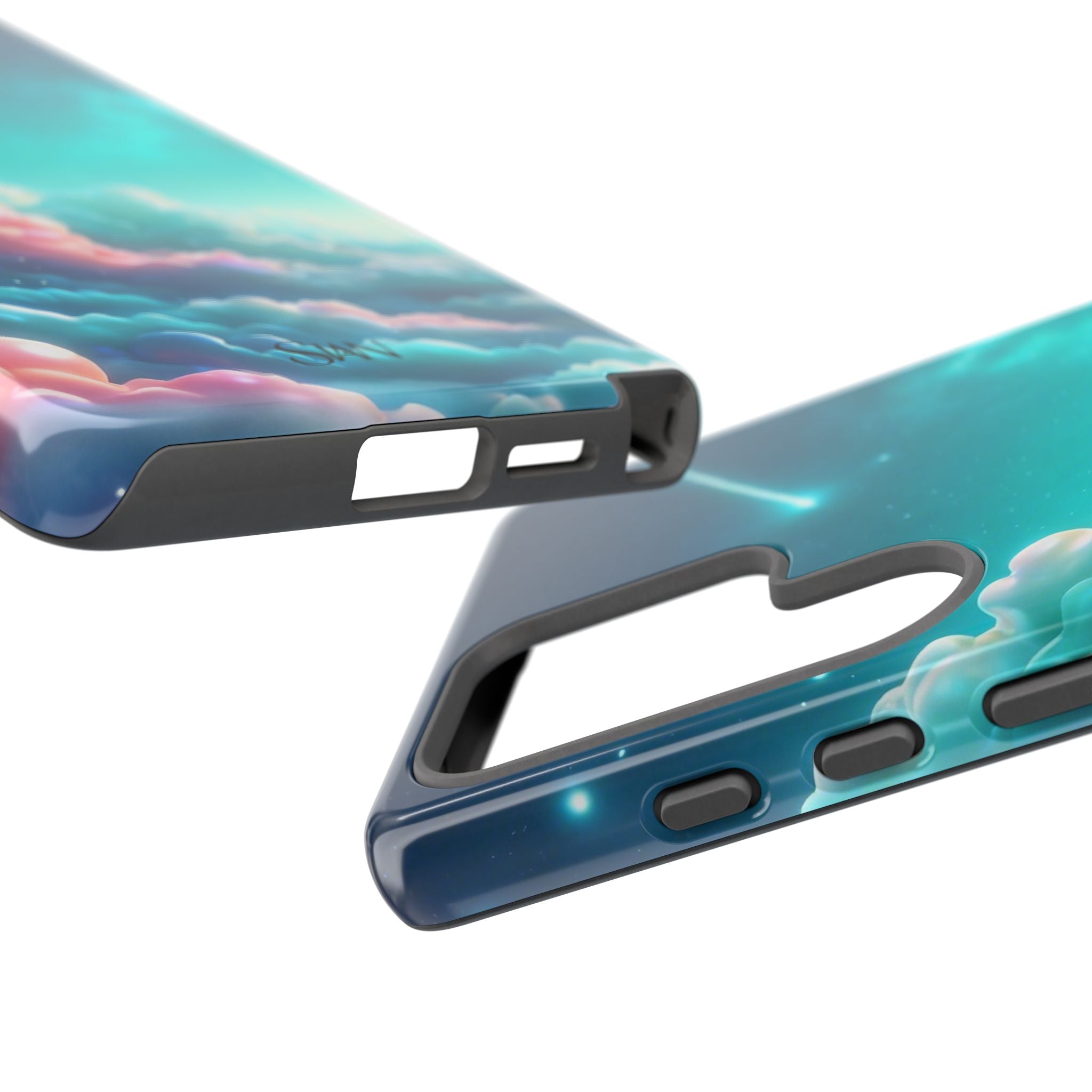 Dreamy Pastel Clouds with Shooting Star phone case Printify