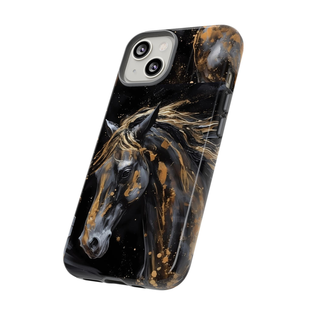 Golden Paint Horse Phone Case | Tough Case Printify