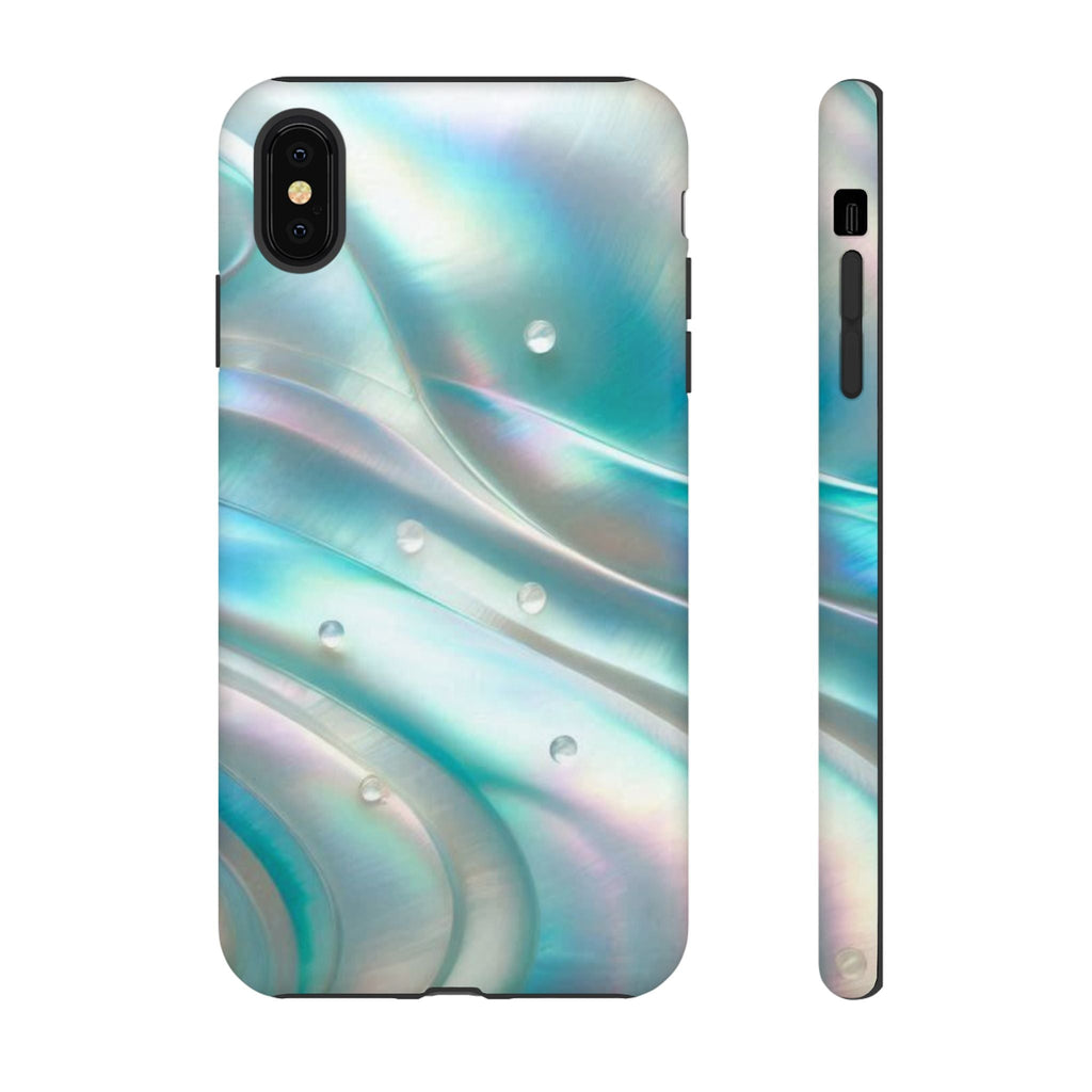 Iridescent Pearl Wave phone case | Tough Cases Printify