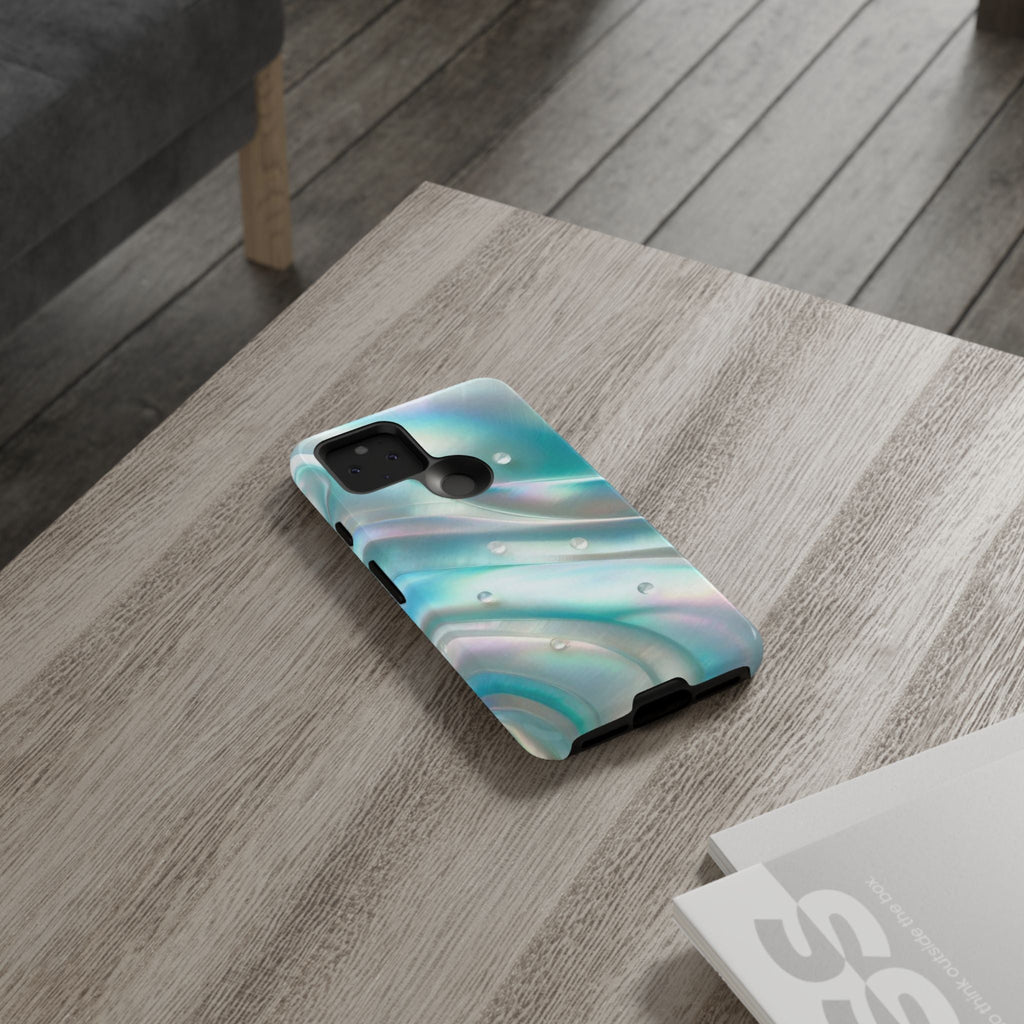 Iridescent Pearl Wave phone case | Tough Cases Printify