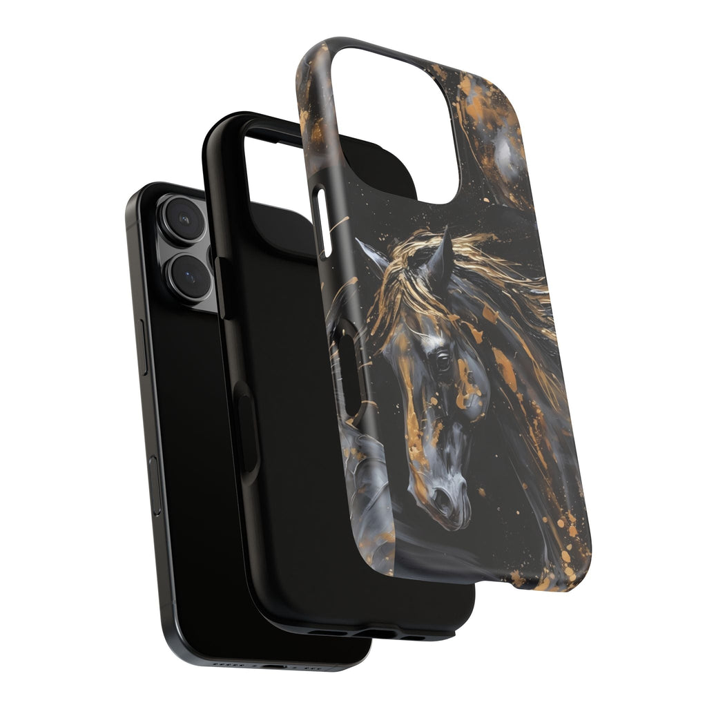 Golden Paint Horse Phone Case | Tough Case Printify