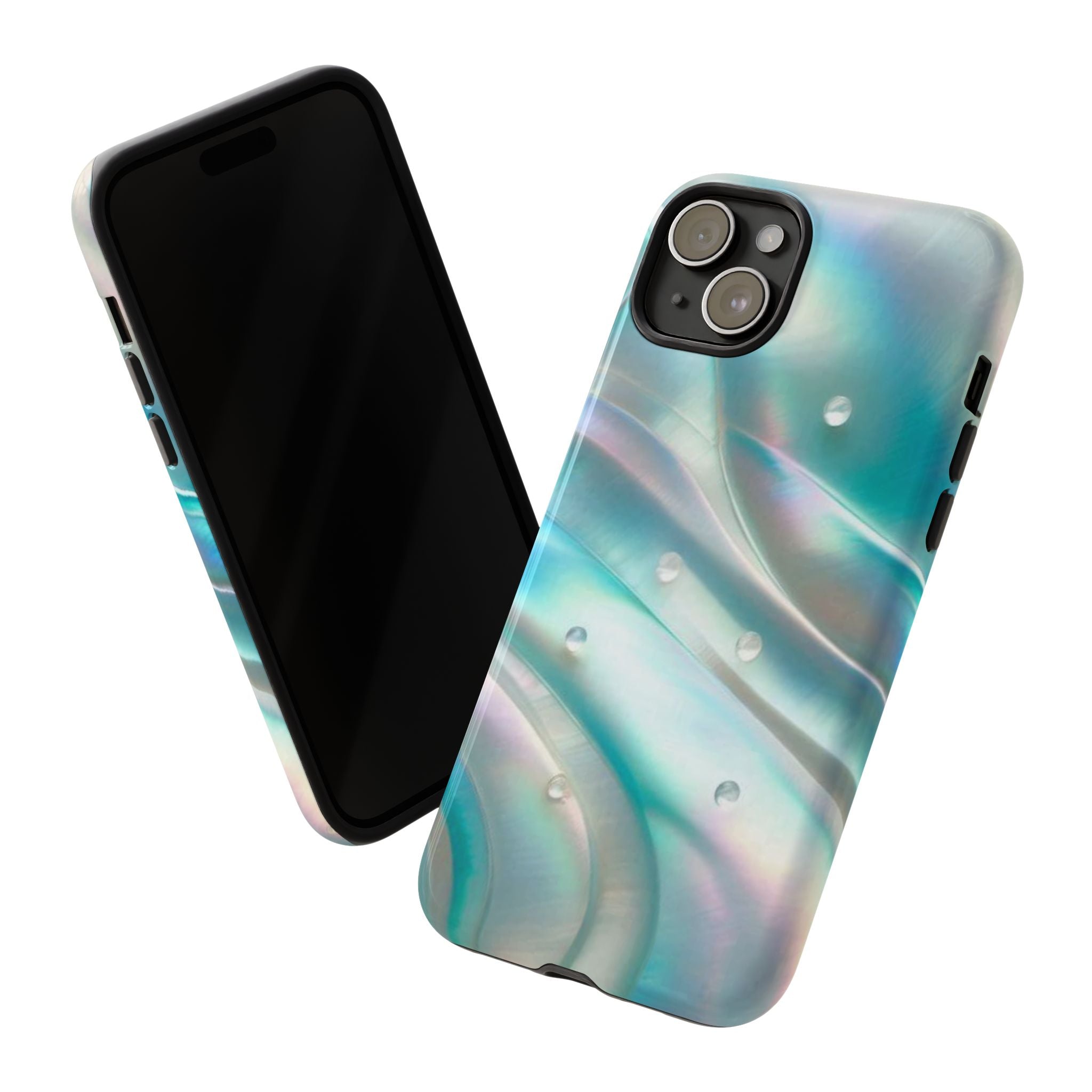 Iridescent Pearl Wave phone case | Tough Cases Printify