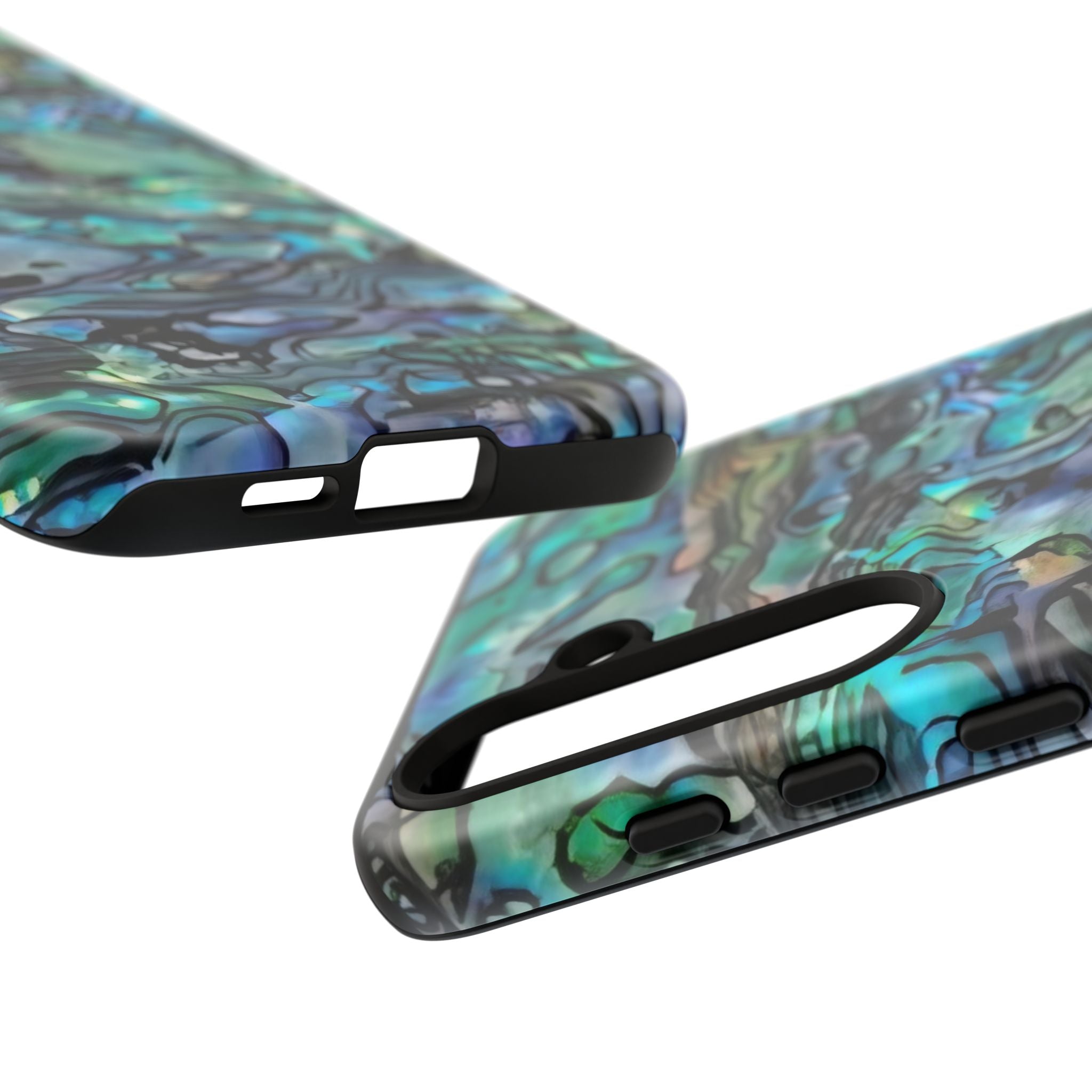 Abalone Shell Pattern Phone Case | Iridescent Ocean Swirl Protective Cover Printify