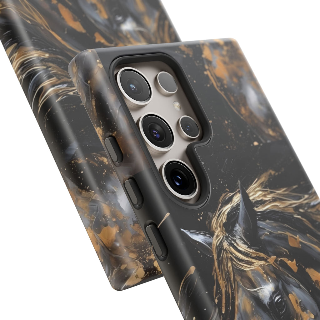 Golden Paint Horse Phone Case | Tough Case Printify