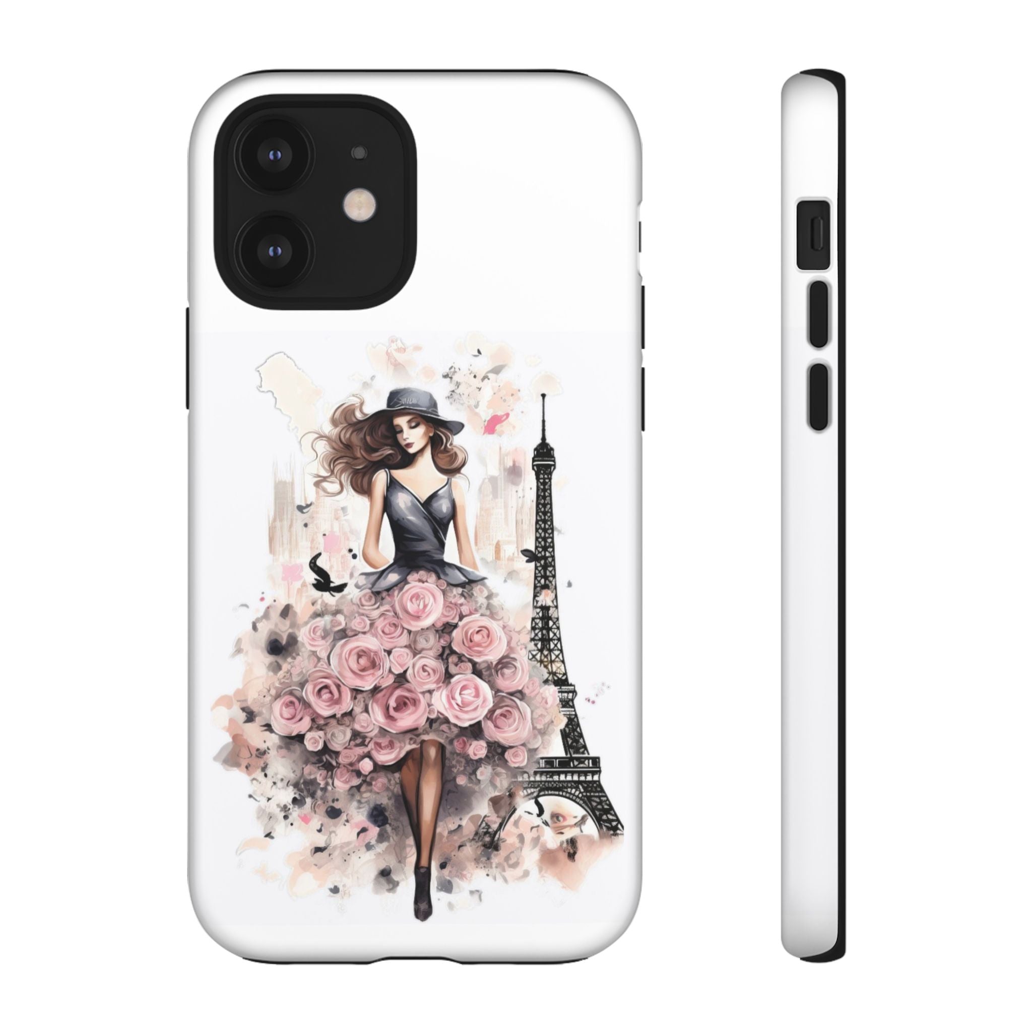 Parisian Rose Dress phone case | iPhone & Samsung slim protective case Printify