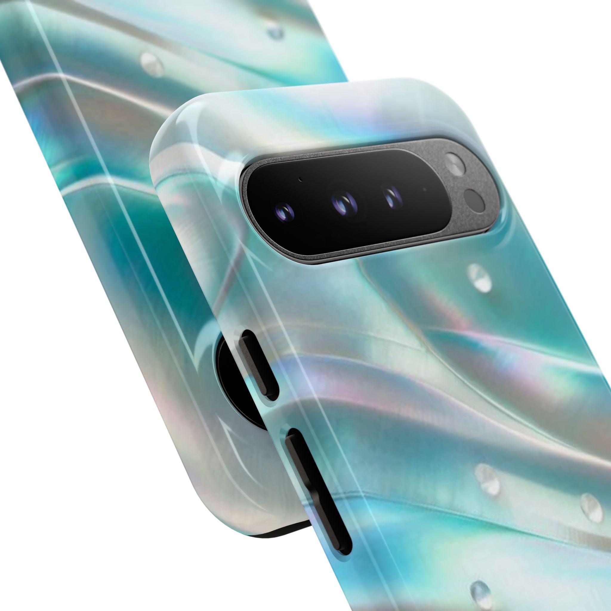 Iridescent Pearl Wave phone case | Tough Cases Printify
