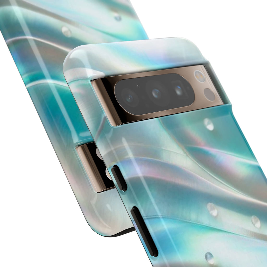 Iridescent Pearl Wave phone case | Tough Cases Printify