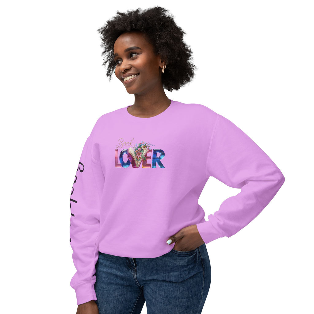 Book Lover Sweatshirt —  Typography Bookworm Pullover Printify