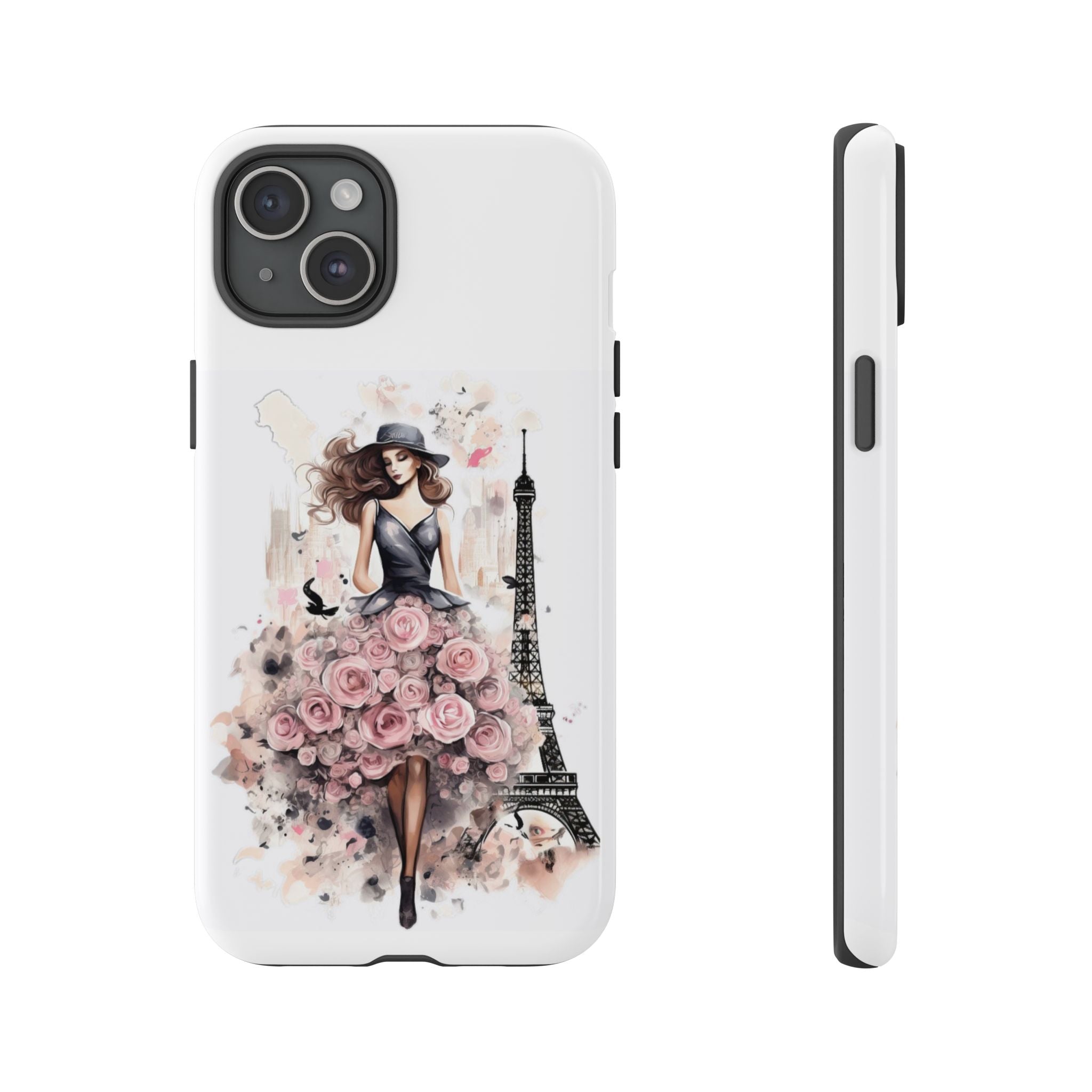 Parisian Rose Dress phone case | iPhone & Samsung slim protective case Printify
