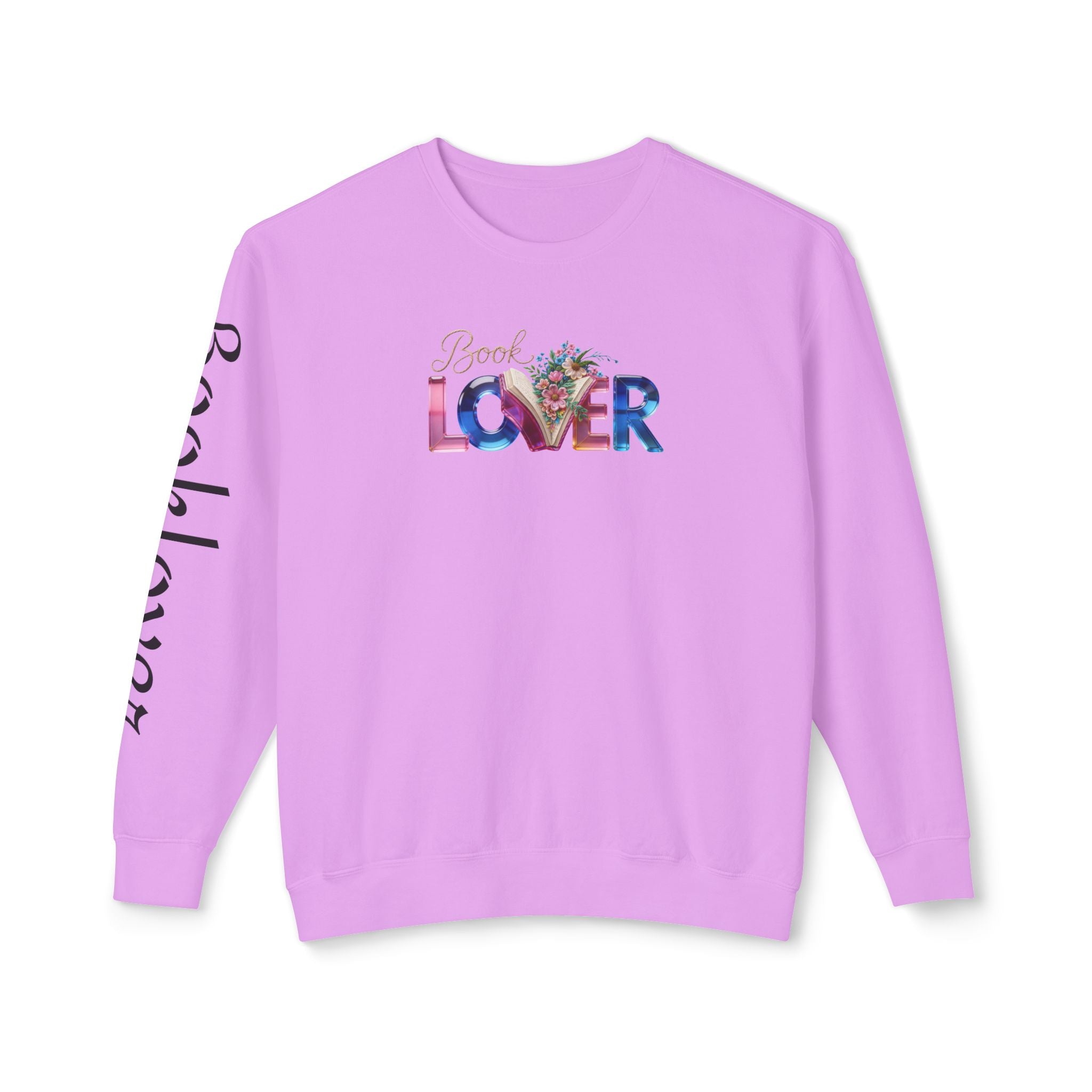 Book Lover Sweatshirt —  Typography Bookworm Pullover Printify