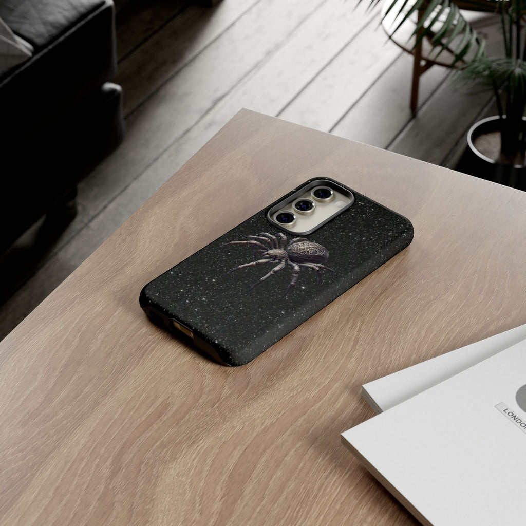 Spider Night Tough Phone Case — Dark Space Tarantula iPhone Cover Printify