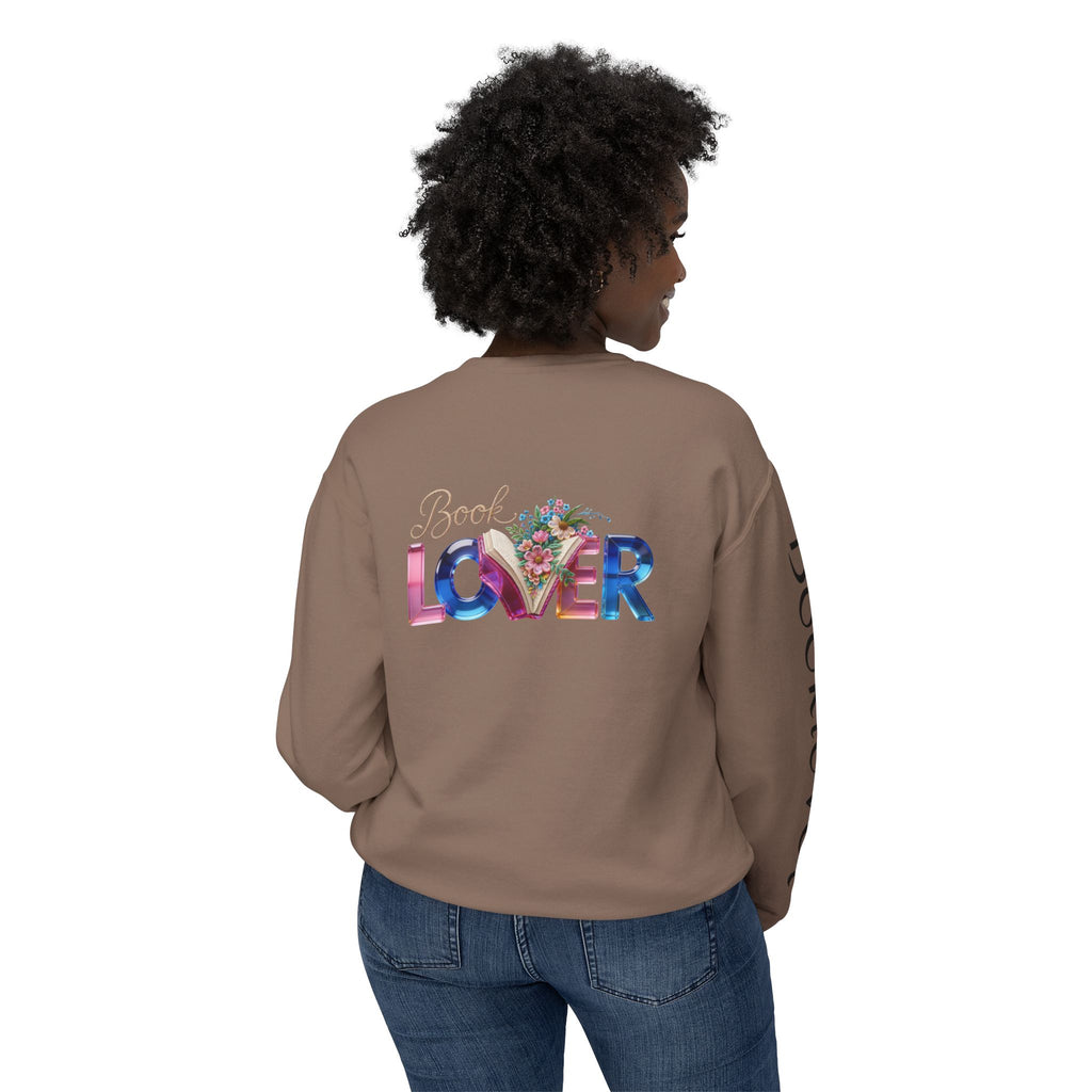 Book Lover Sweatshirt —  Typography Bookworm Pullover Printify