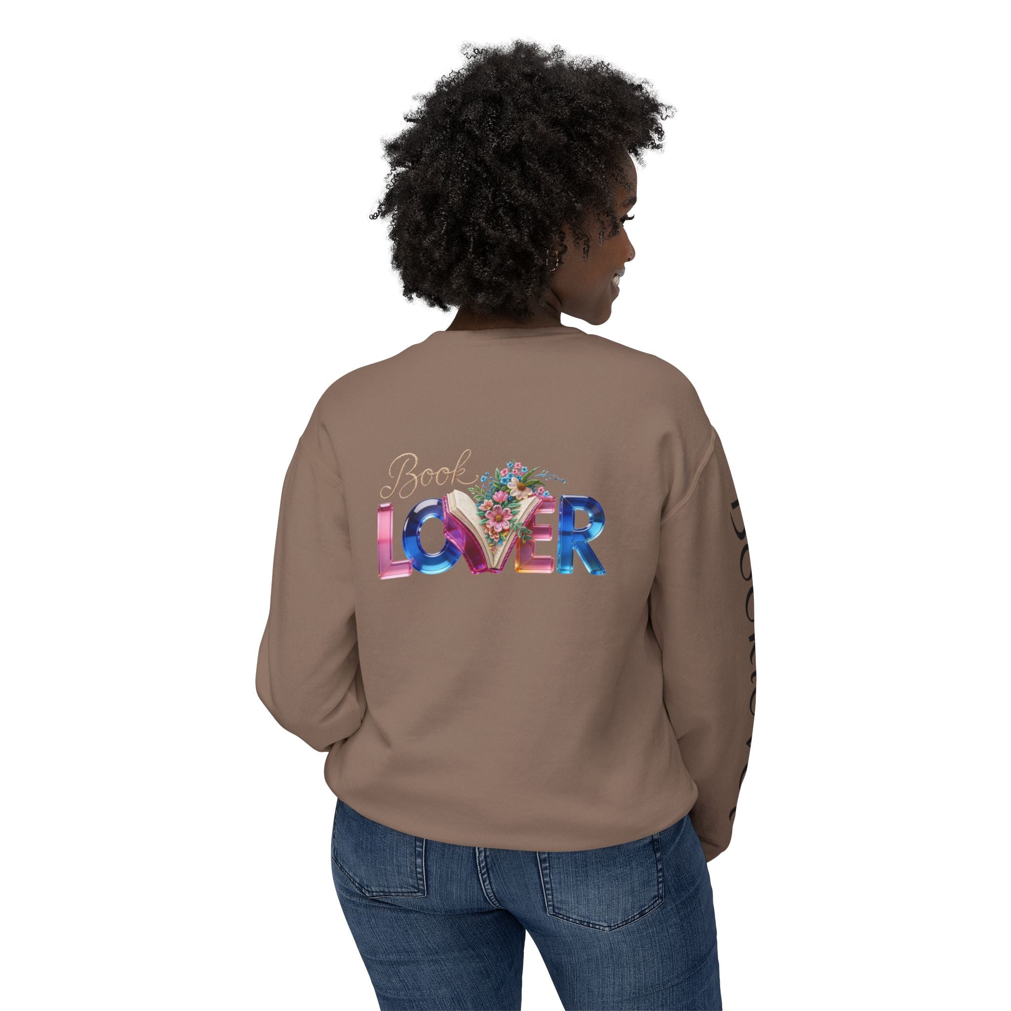 Book Lover Sweatshirt —  Typography Bookworm Pullover Printify