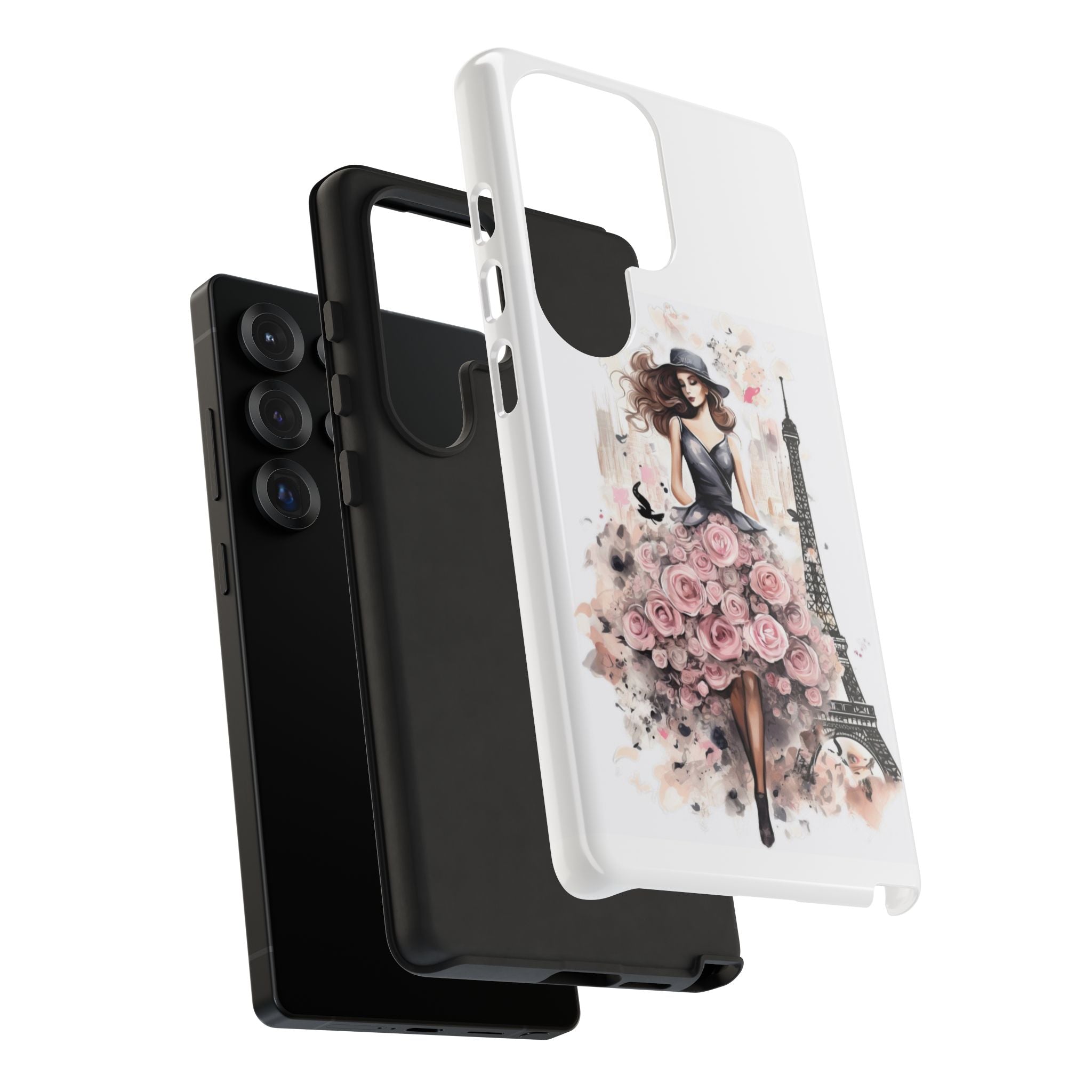 Parisian Rose Dress phone case | iPhone & Samsung slim protective case Printify