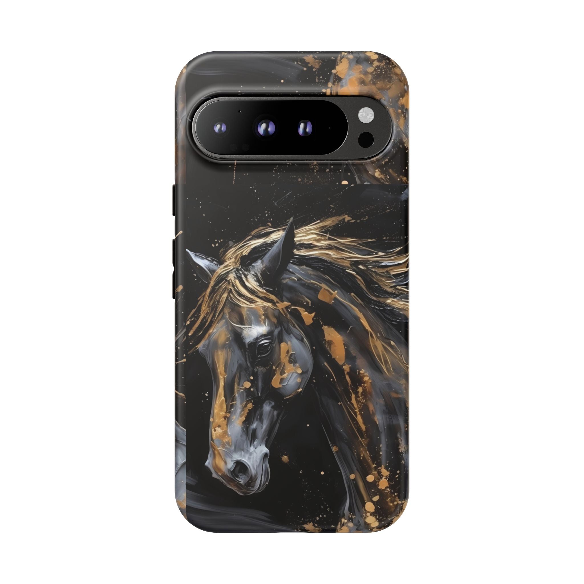 Golden Paint Horse Phone Case | Tough Case Printify