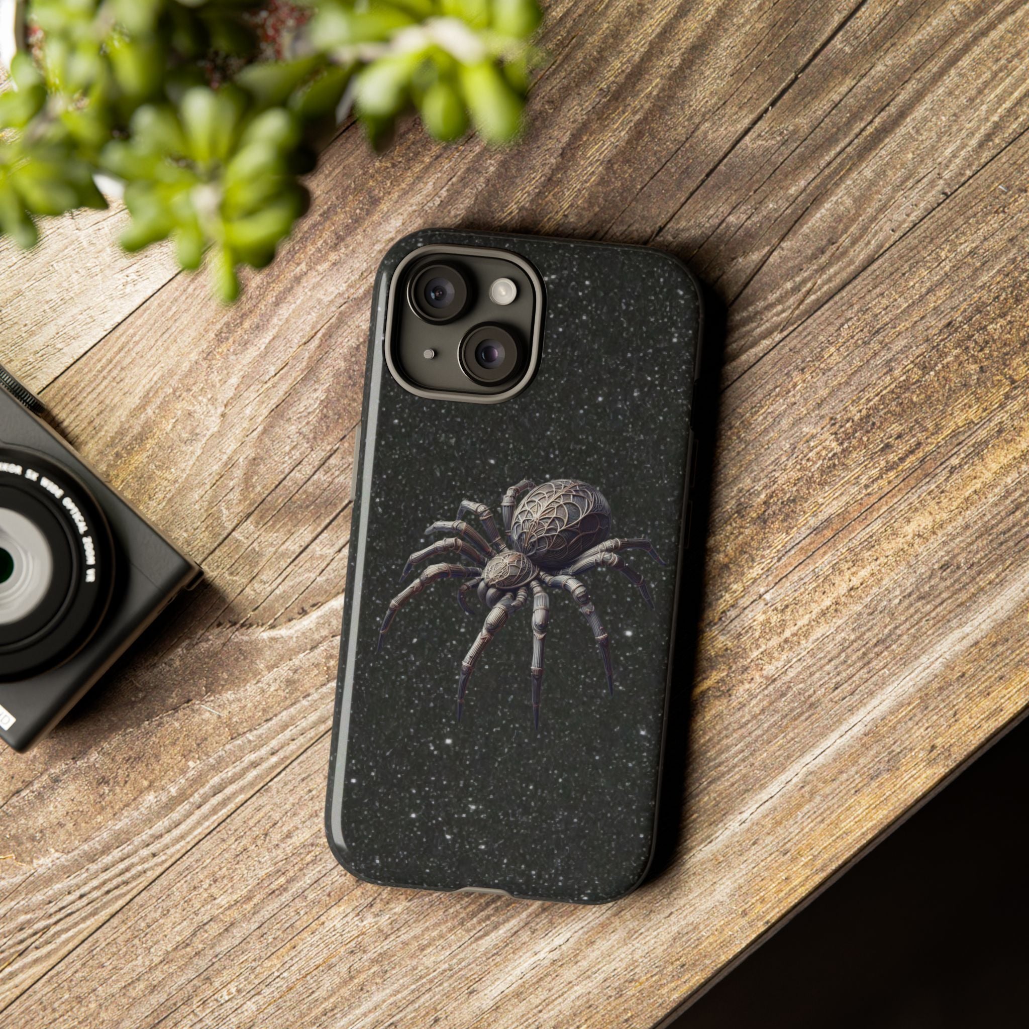 Spider Night Tough Phone Case — Dark Space Tarantula iPhone Cover Printify