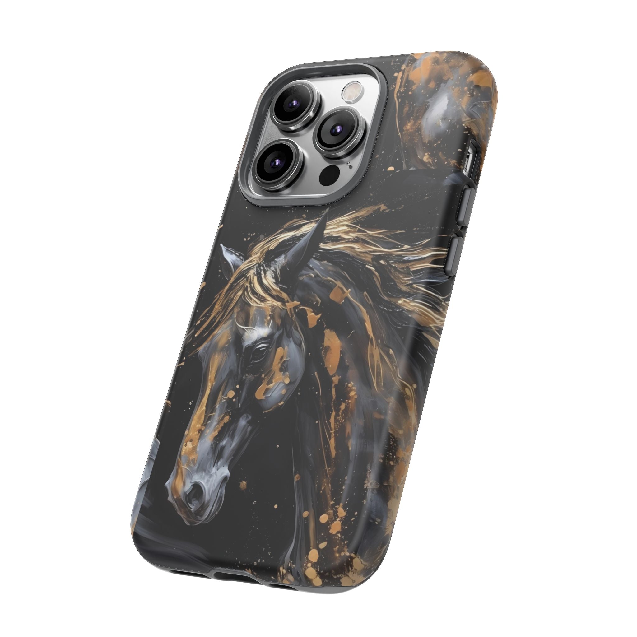 Golden Paint Horse Phone Case | Tough Case Printify