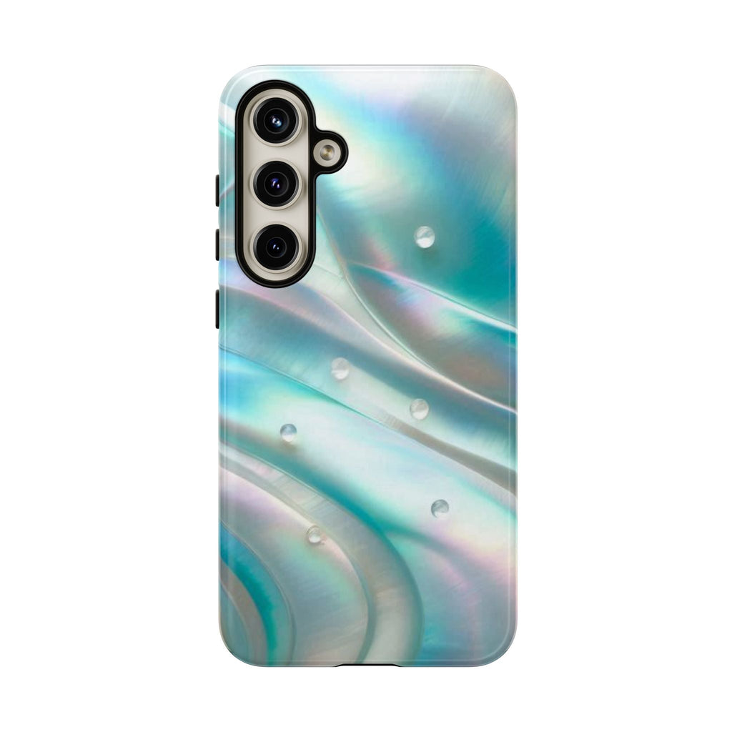 Iridescent Pearl Wave phone case | Tough Cases Printify