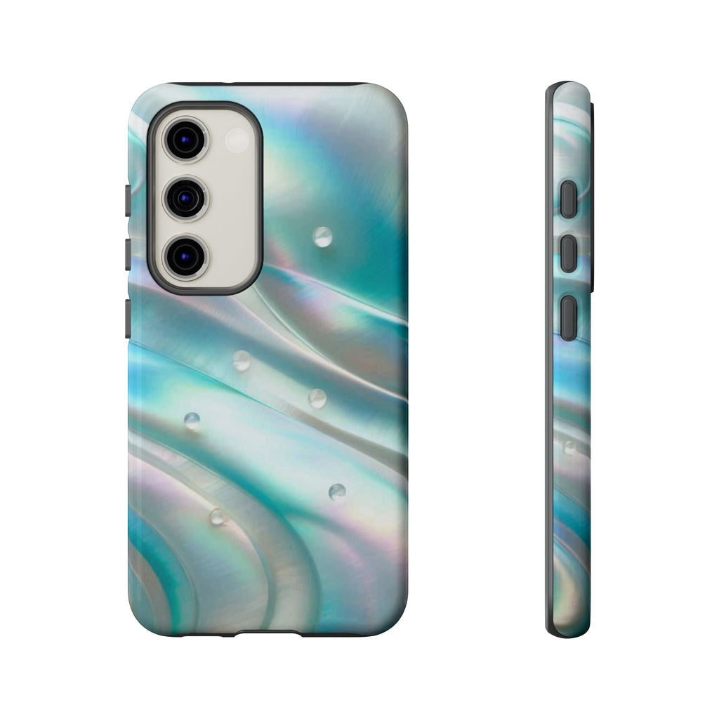 Iridescent Pearl Wave phone case | Tough Cases Printify