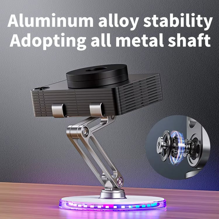 Drehbare Handyhalterung mit LED-Beleuchtung