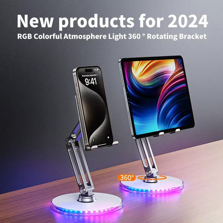 Drehbare Handyhalterung mit LED-Beleuchtung