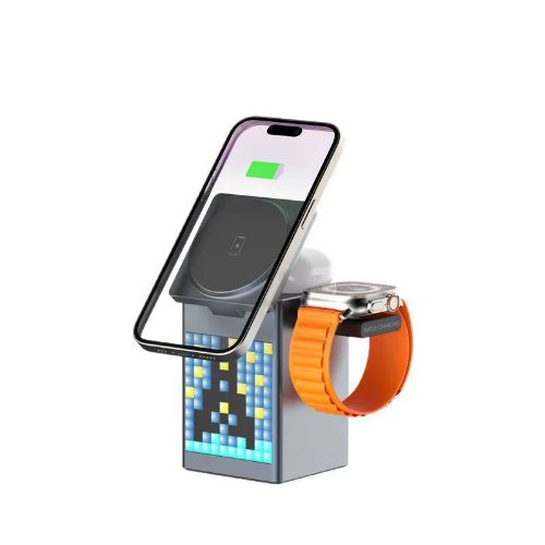 Gamer Schreibtischlampe mit integrierter Ladestation