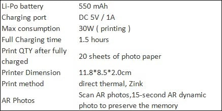 HPRT MT53 Mini Fotodrucker