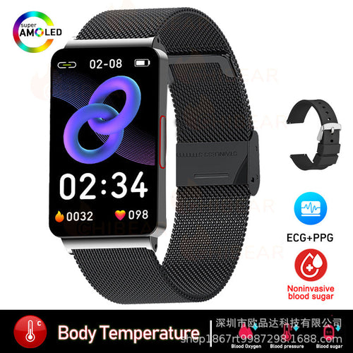 Smart Sport Watch - Blood Oxygen Body Temperature Sleep Monitoring