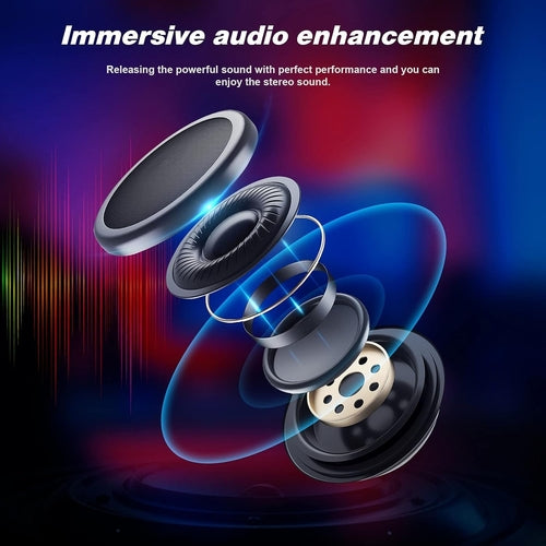 Gaming Chair with Footrest Speakers Video Game Chair Bluetooth Music