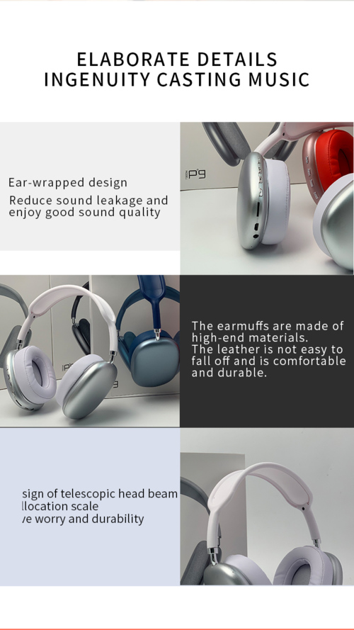 New Wireless Headset HIFI Stereo Bluetooth Headphones