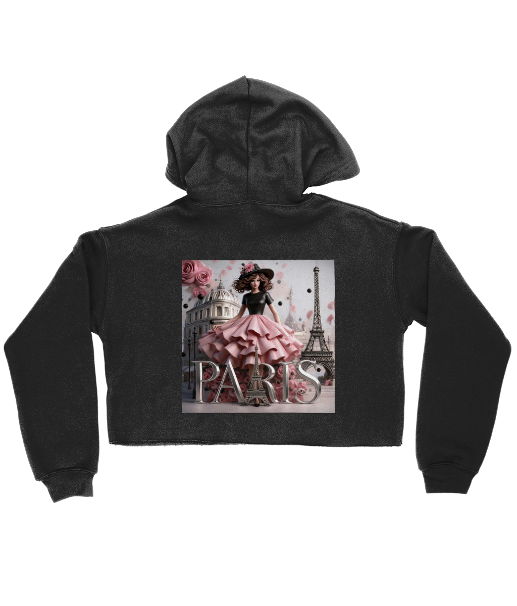 Paris Cropped Hoodie 
