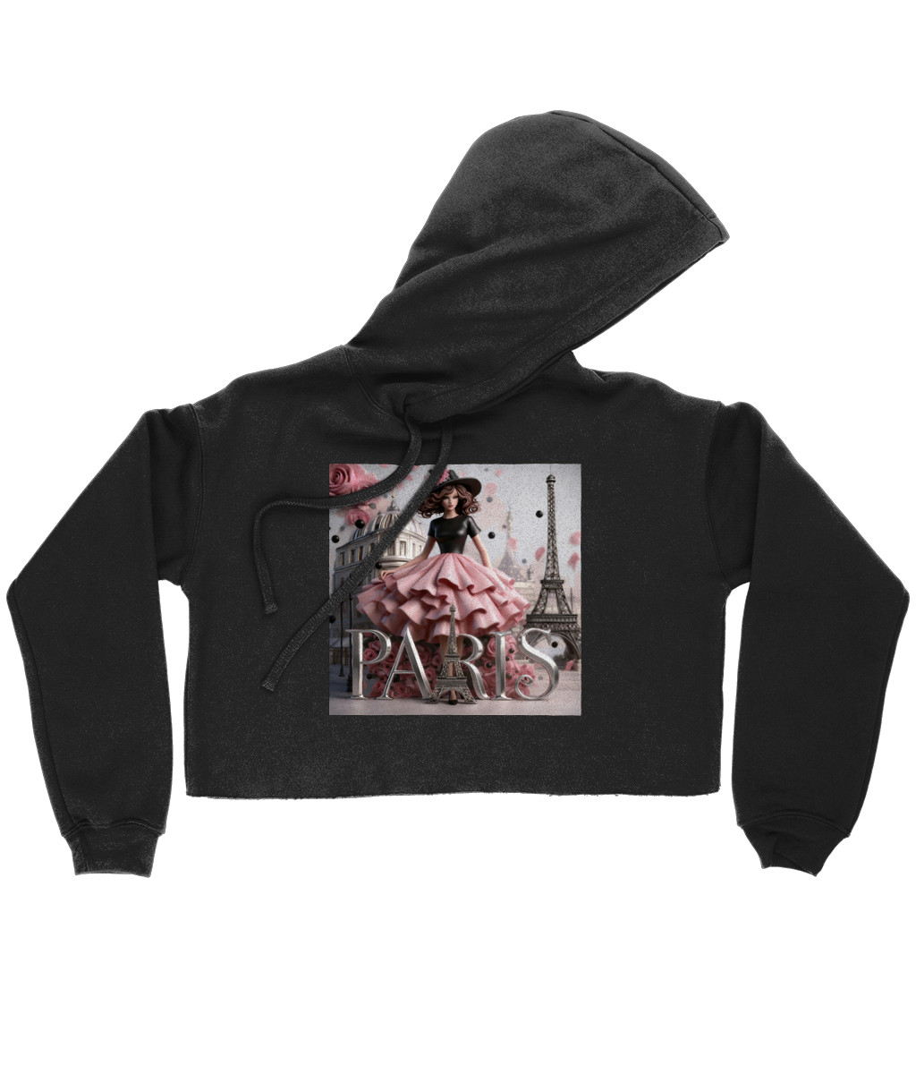 Paris Cropped Hoodie 